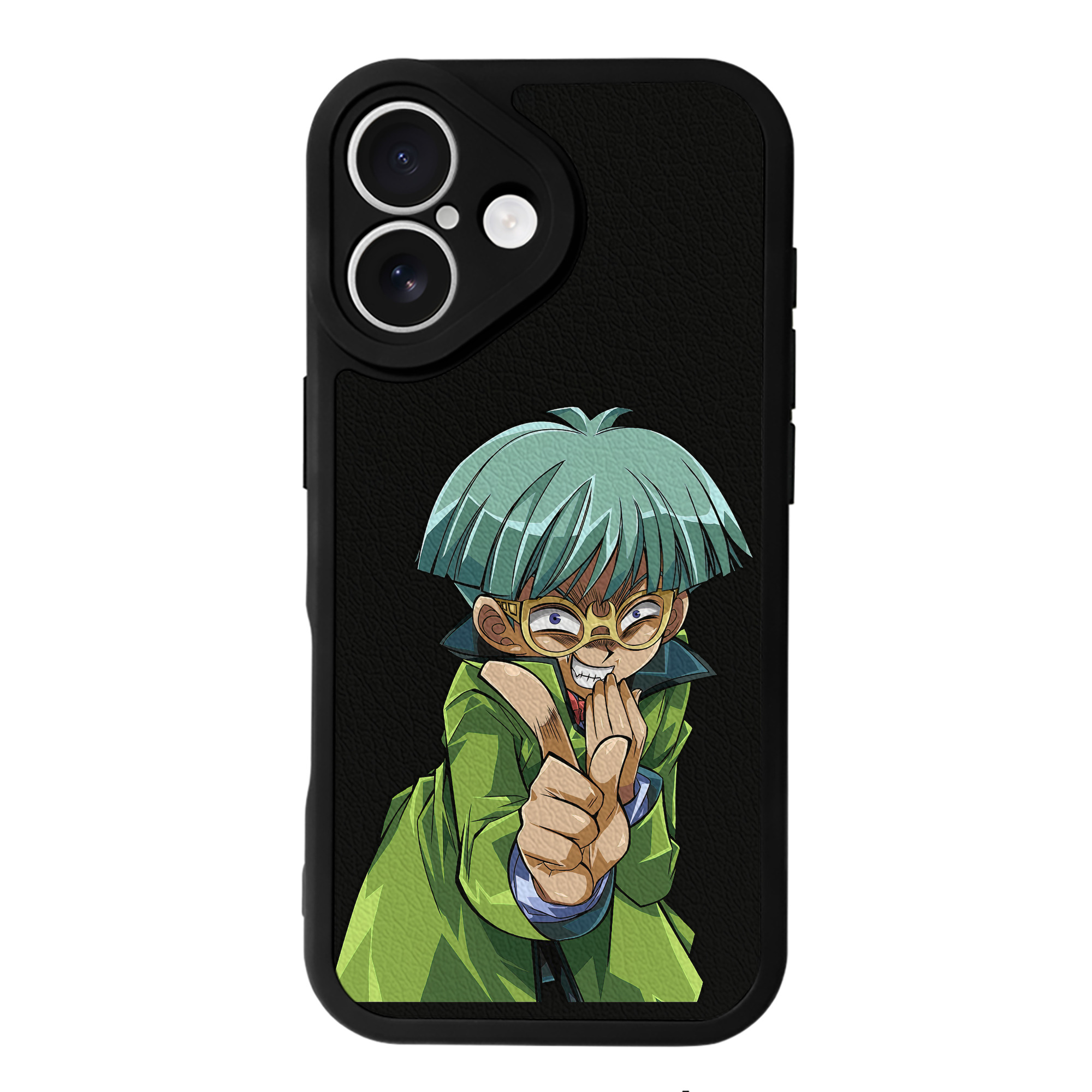 （画像用） 遊☆戯☆王 Yu-Gi-Oh! 【iPhone 16シリーズ対応】シリコンスマホケース（レザー調） 材質：シリコン
